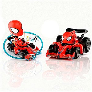 Carrinho de Controle Remoto com Luzes e Sons - Vermelha
