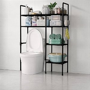 Estante Multiuso Para Banheiro - Preta