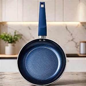 Frigideira Antiaderente Revestimento Cerâmico 22cm - Azul