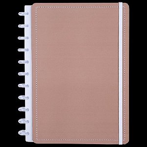 Caderno Mocha Médio M Capa Dura Disco Reposicionável