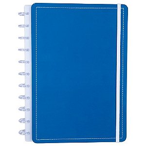 Caderno Blue Médio M Disco Reposicionável Capa Dura Disko