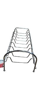 ESCORREDOR DE PRATOS CROMADO 34CM - 8 PRATOS