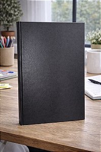 Caderno Grande Numerado 100 Folhas - Preta