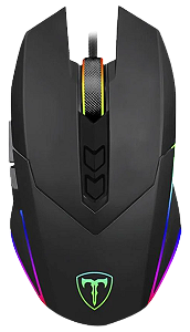 Mouse Gamer T-Dagger Lieutenant, RGB, 8000 DPI, Ambidestro, 7 Botões, Preto - T-TGM301