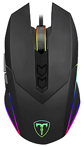 Mouse Gamer T-Dagger Lieutenant, RGB, 8000 DPI, Ambidestro, 7 Botões, Preto - T-TGM301