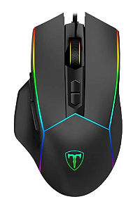 Mouse Gamer T-Dagger Camaro, RGB, Ergonômico, 8000DPI, 1000Hz, USB 2.0, Preto - T-TGM302 V2