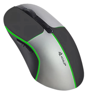 Mouse Gamer Sem Fio Wireless Usb Bluetooth 1600 Dpi LED RGB Cor Preto/cinza