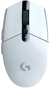 Mouse Gamer Sem Fio Logitech G305 LIGHTSPEED com 6 Botões Programáveis e Até 12.000 DPI - Branco CX 1 UN