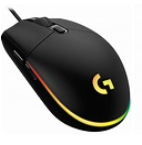 Mouse Gamer Logitech G203 LIGHTSYNC RGB, Efeito de Ondas de Cores, 6 Botões Programáveis e Até 8.000 DPI, Preto