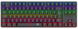 Teclado Mecânico Gamer T-Dagger Bora Preto RGB Switch T-TGK313-BL