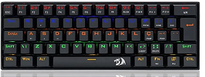 Teclado Mecânico Redragon Lakshmi Rainbow Switch Red K606r Cor de teclado Preto