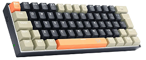 Teclado Lakshmi Switch Brown Redragon K606-og&bk&gy Cor Laranja Preto e Cinza ABNT2 Portugues