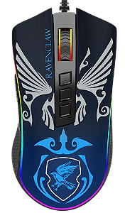 Mouse Gamer Redragon Harry Potter Corvinal, RGB, 12400 DPI, Sensor Pixart PMW3327, USB, Preto e Azul - HP-711R