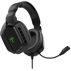 Headset Gamer T-Dagger Meath Preto com Microfone 40mm Driver