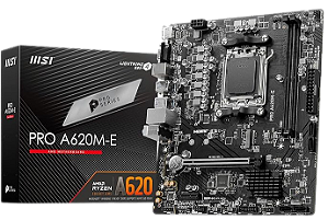 Placa Mãe MSI PRO A620M-E (AM5/2xDDR5/HDMI/VGA/M.2/USB 3.2)