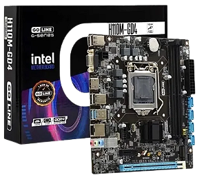 Placa Mãe Intel GoLine H110M GD4 DDR4 LGA 1151 32GB Micro ATX