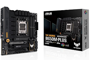 Placa Mãe Asus TUF GAMING B650M-PLUS (AM5/DD5/HDMI/DisplayPort/M.2/USB 3.2/RGB)
