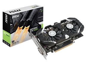 Placa de Vídeo MSI NVIDIA GeForce GTX 1050 TI 4GT OC, 4GB, Até 3 Monitores - 912-V809-2272