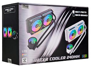Water Cooler Gamer K-mex WAC8 240mm Branco ARGB Intel/AMD