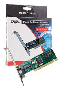 Placa de Rede PCI 10/100Mbps DP-01 PC0020DEX - DEX