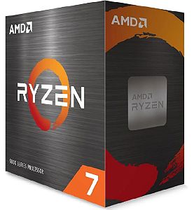 PROCESSADOR AMD RYZEN 7 5700X 3.4GHz (TURBO 4.6GHz) 32MB CACHE AM4 100-100000926WOF, Cerâmica cinza