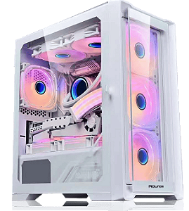 Gabinete ROUND5 Astra White Sem Fan
