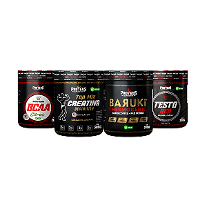 Creatina 300g + Termogênico Supercoffee 200g + Bcaa 200g + Testo 200g