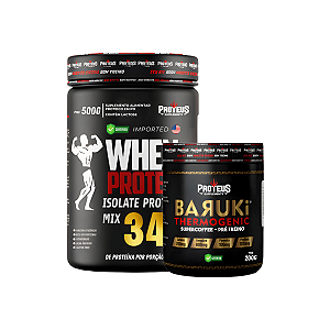 Whey Protein Black 500g + Baruki Termogênico Supercoffee 200g