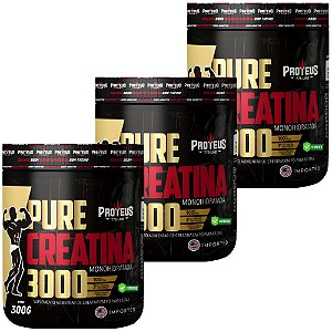100% Pure Creatina Monohidratada com Laudo - Pote 900g