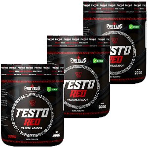 Testo Red - Vasodilatador Pré-Treino 100% Natural - Pote de 600g
