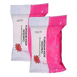 SUPER PODERES - LENÇO DEMAQUILANTE ROSA MOSQUETA