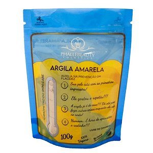 PHALLEBEAUTY - ARGILA AMARELA COMBATE O ENVELHECIMENTO