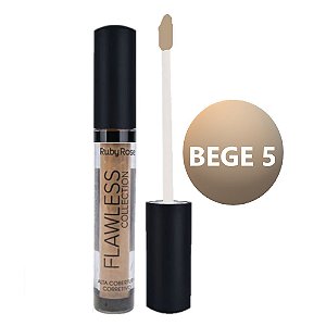 RUBY ROSE - CORRETIVO LÍQUIDO FLAWLESS - BEGE 5