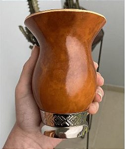 Cuia de Chimarrão Porongo Pé de Metal