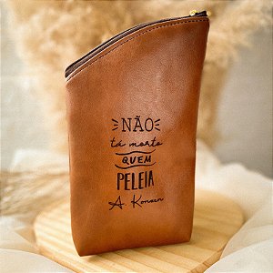 Porta Erva Mate em Courino estilo Uruguaio personalizado