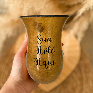 Cuia de Chimarrão Bago de Touro Personalizada
