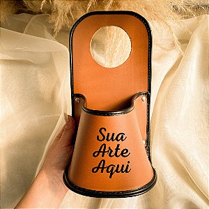 Porta Cuia de Chimarrão Personalizado Veicular Caramelo