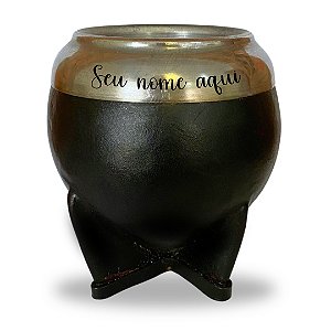 Cuia de Chimarrão Coquinho Uruguaia Personalizada Couro