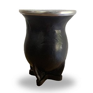 Cuia de Chimarrão Porongo Revestida em Couro