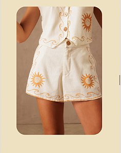 Short Linen Amber Off