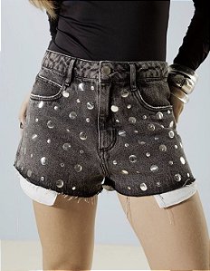 Short Black Strass Amanda