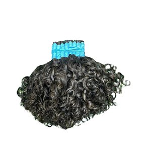 Cabelo Humano, Brasileiro cacho caipira  - 30/35 cm