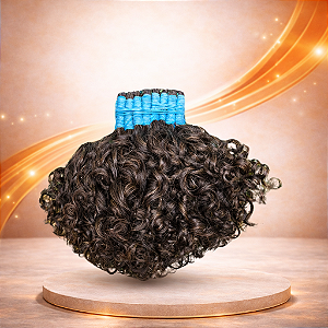 Cabelo Humano, Brasileiro cacho caipira - 30/35 cm