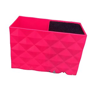 Suporte para Tesoura Profissional, Duplo, Rosa - Organização para Salão, Barbearia e Costura