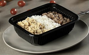 Frango Desfiado com Feijão