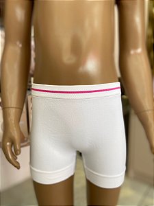 CALCINHA LOBINHA BOXER SEM COSTURA BRANCO M