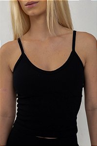 Top Fitness Seamless Urban Canelado Preto Surton