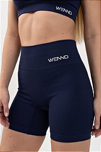 Short Fitness Seamless Lovely Canelado Azul Dior