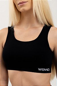 Top Fitness Seamless Lovely Canelado preto