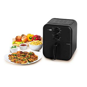 Fritadeira Elétrica Air Fryer 4,0L Midea Quadrada Black Stone